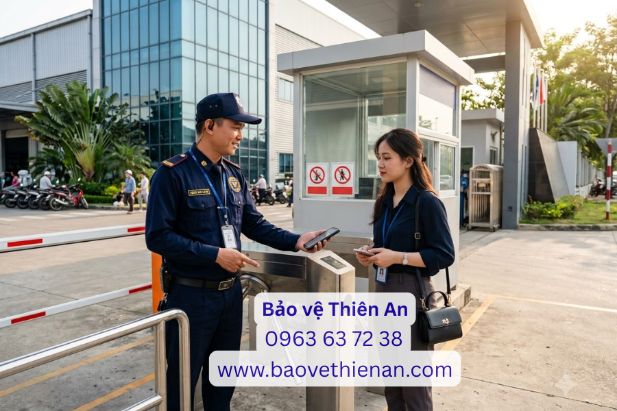 Bảo vệ cần làm gì khi phát hiện người lạ vào khu vực hạn chế?