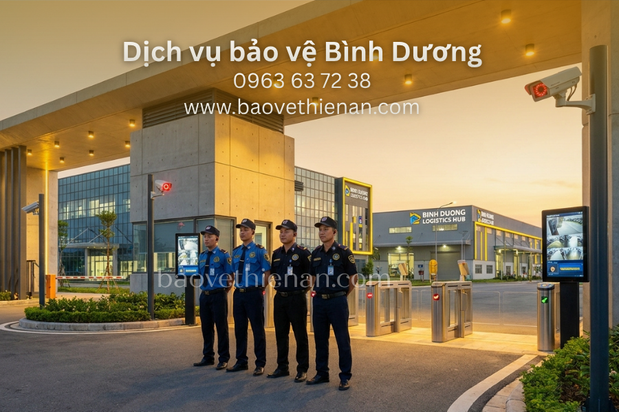 Dịch vụ bảo vệ Bình Dương chuyên nghiệp 24/7 năm 2026