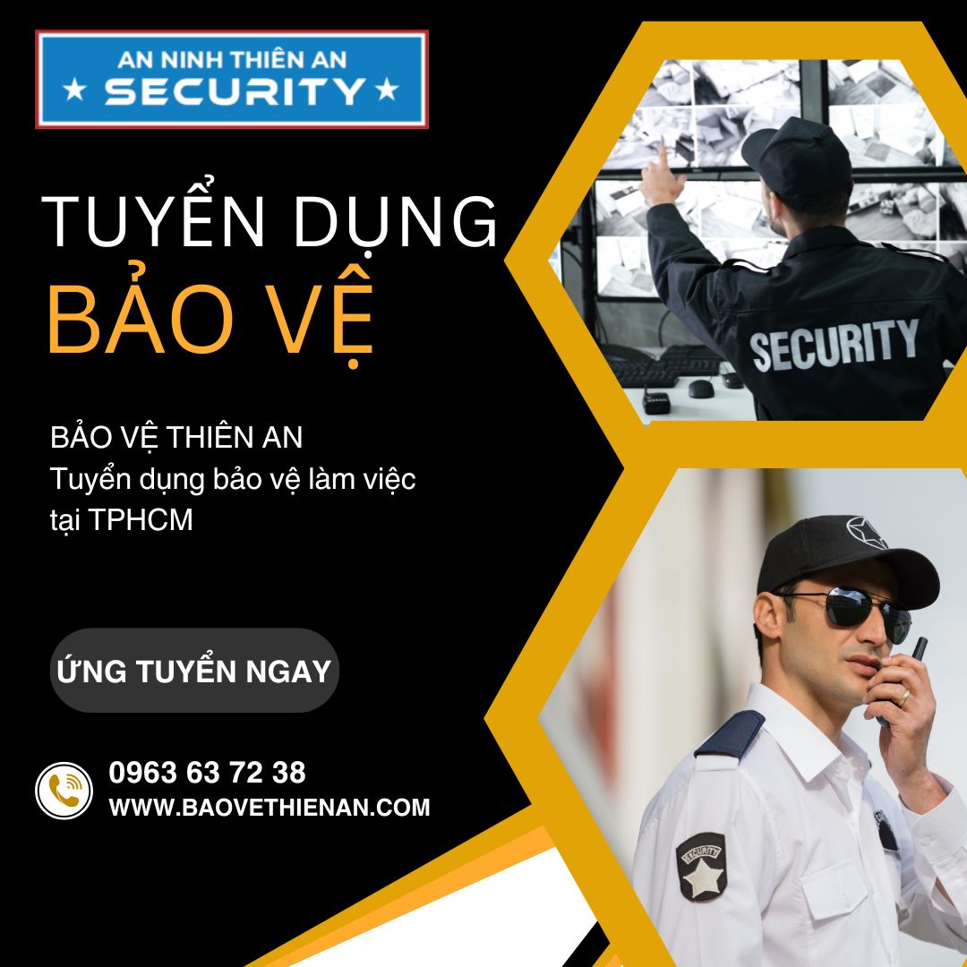 Tuyển gấp 2 bạn bảo vệ làm việc tại Spa Trần Hưng Đạo Quận 5